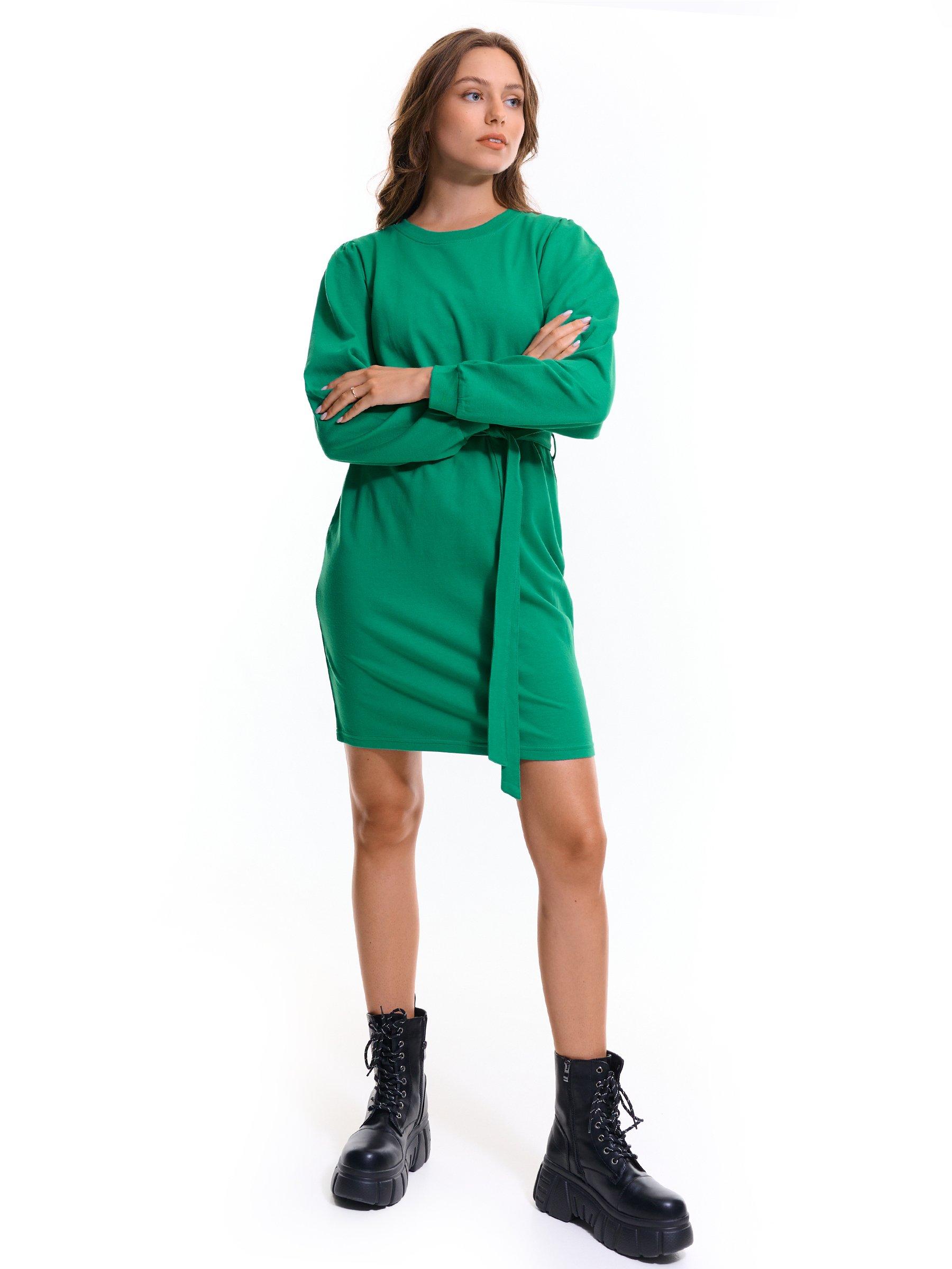 Dresses | Womens GATE Cotton dress with belt Green