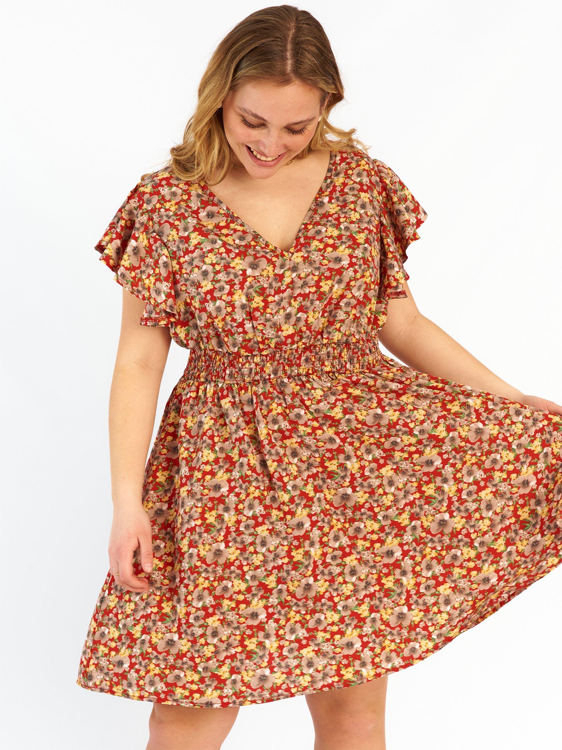Dresses | Womens GATE Plus size floral dress Red