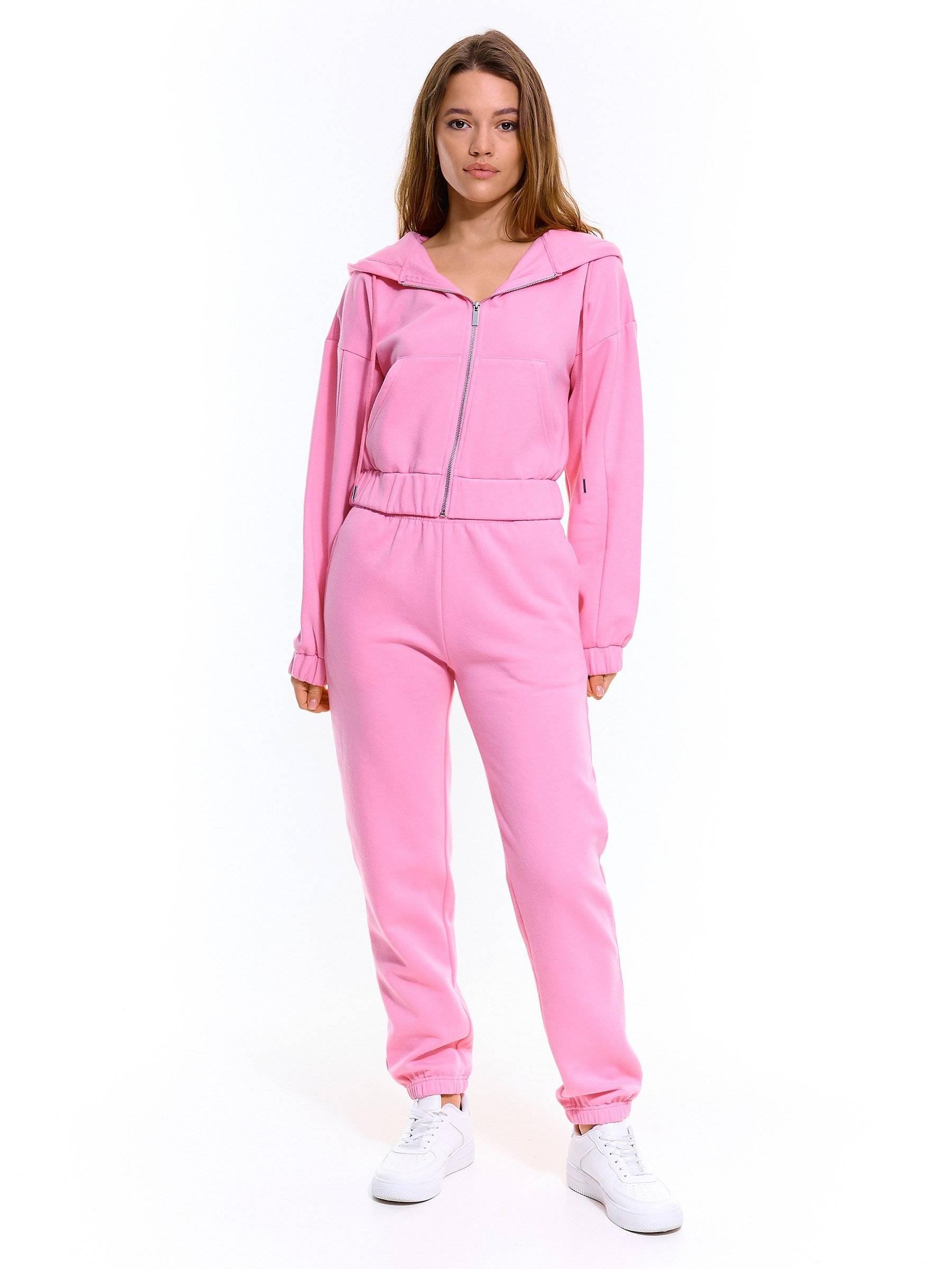 Knits & Sweatshirts | Womens GATE Cropped zip-up hoodie Pink