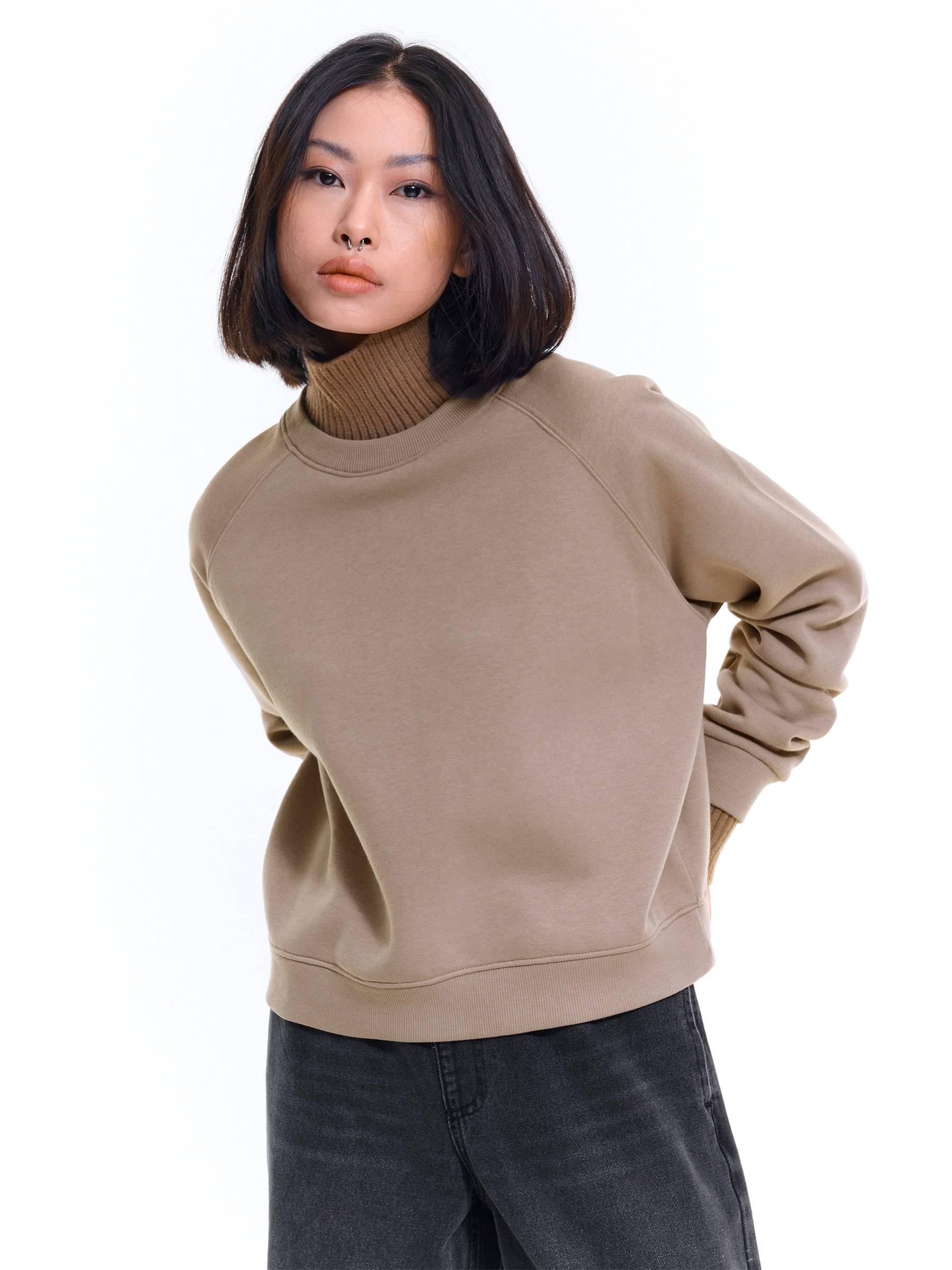 Knits & Sweatshirts | Womens GATE Sweatshirt roll neck Brown