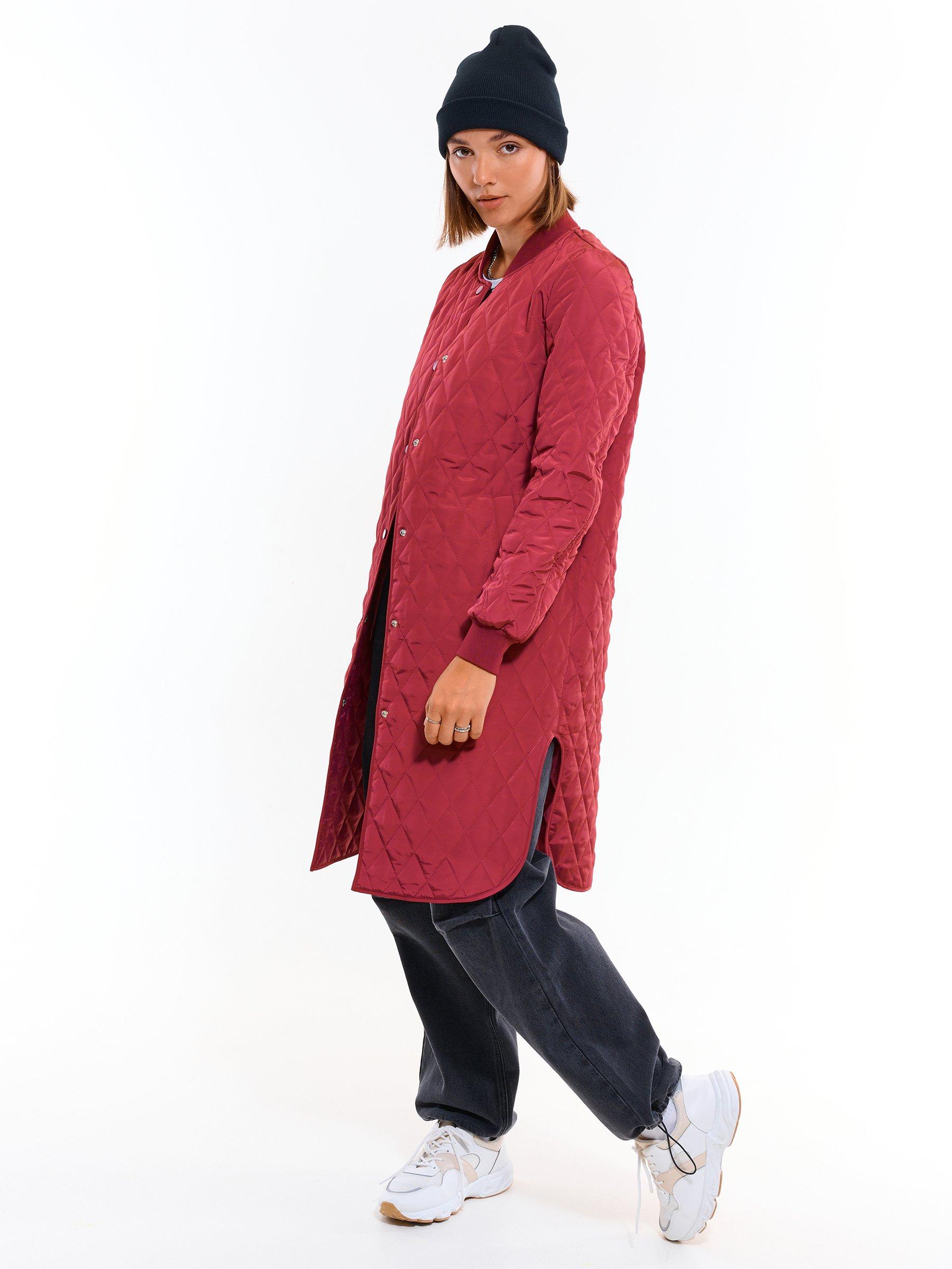 Outerwear | Womens GATE Longline quilted jacket Red