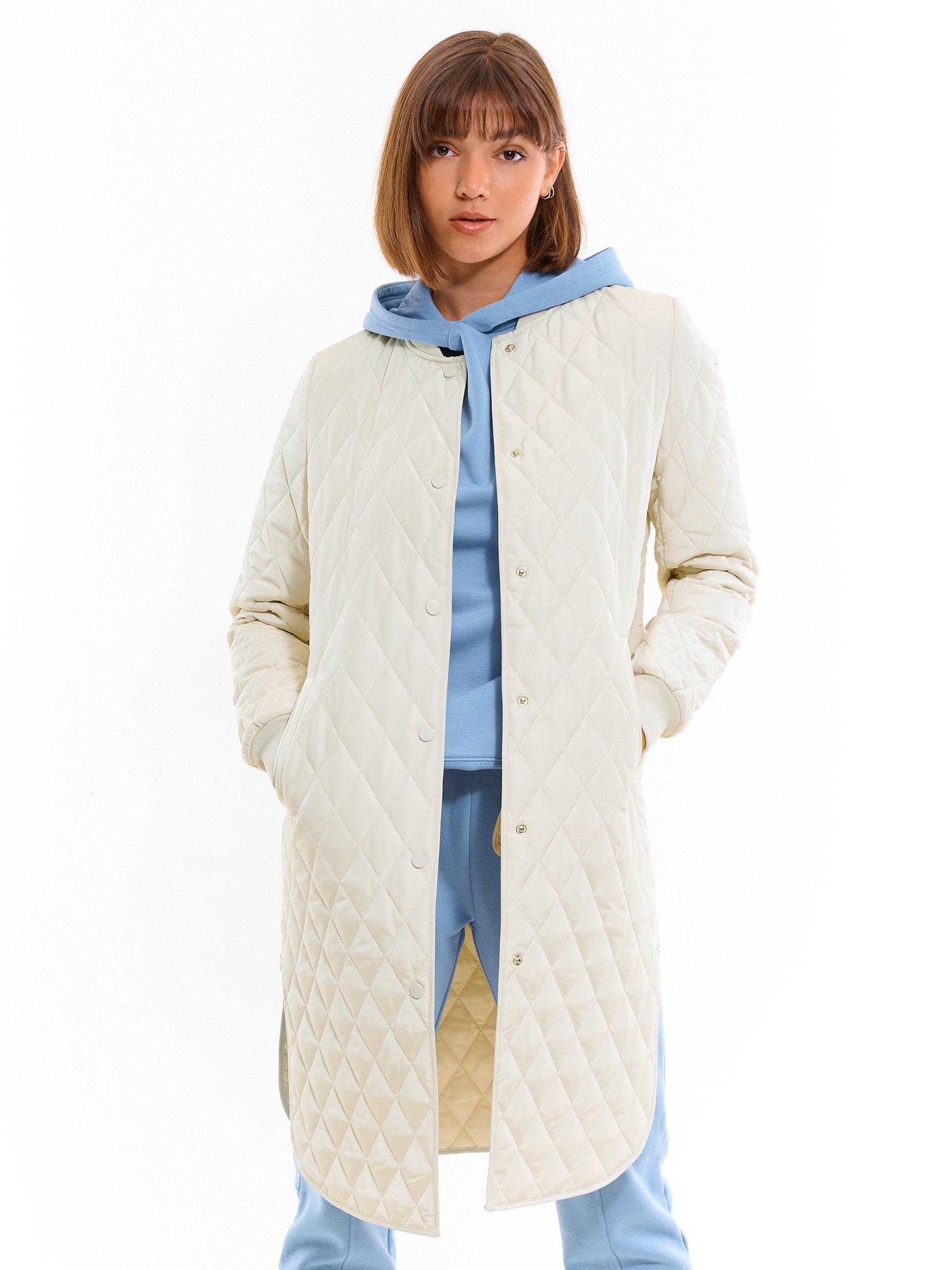 Outerwear | Womens GATE Longline quilted jacket White