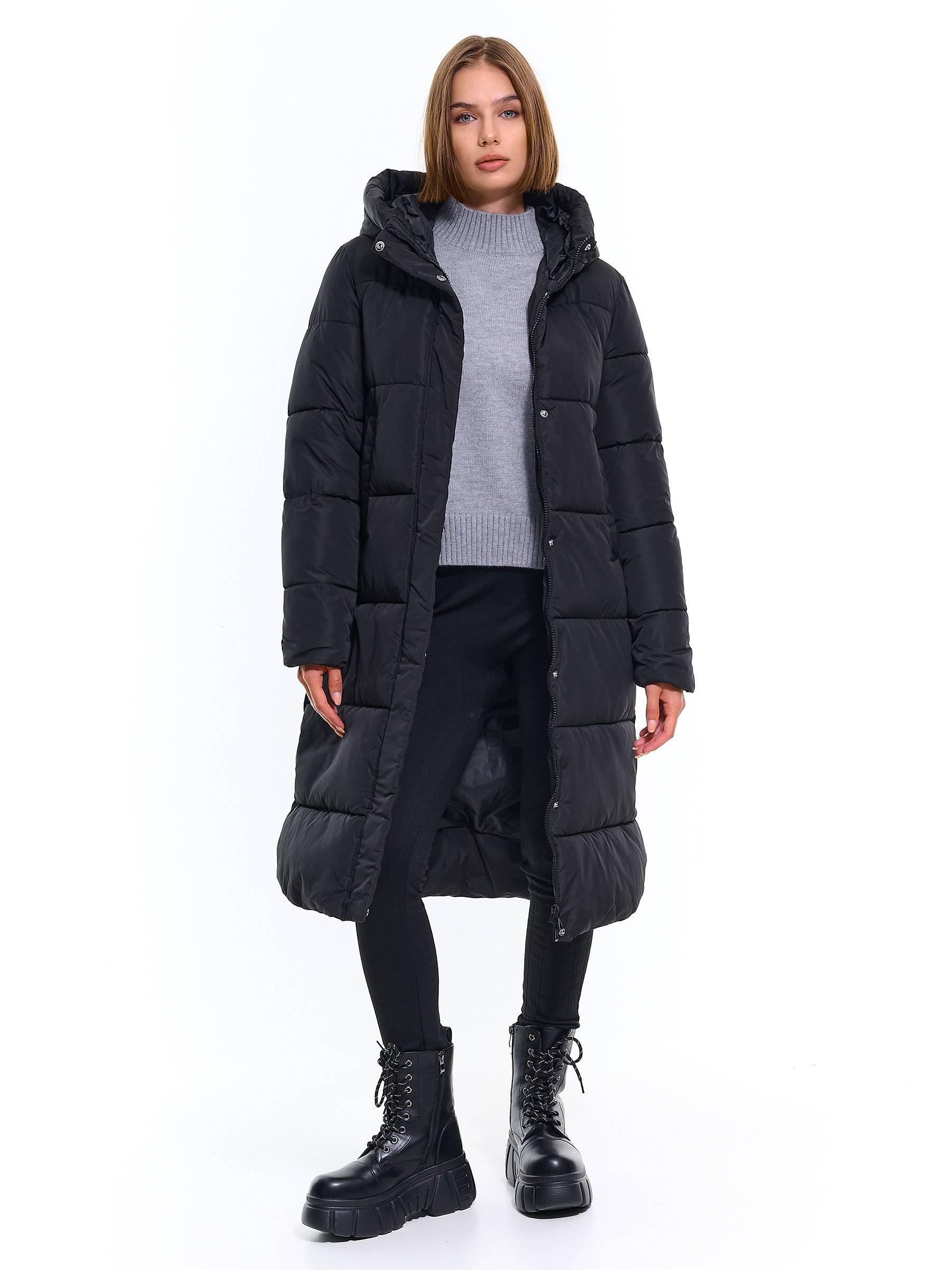 Outerwear | Womens GATE Longline quilted padded jacket Black