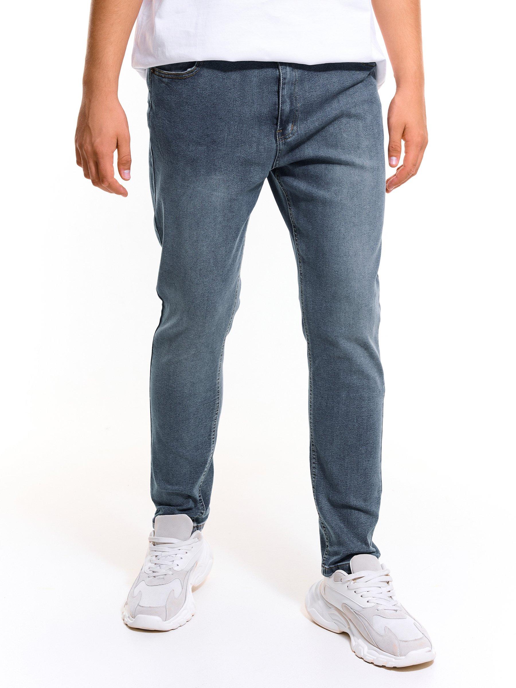 Pants | Mens GATE Basic straight slim jeans Blue