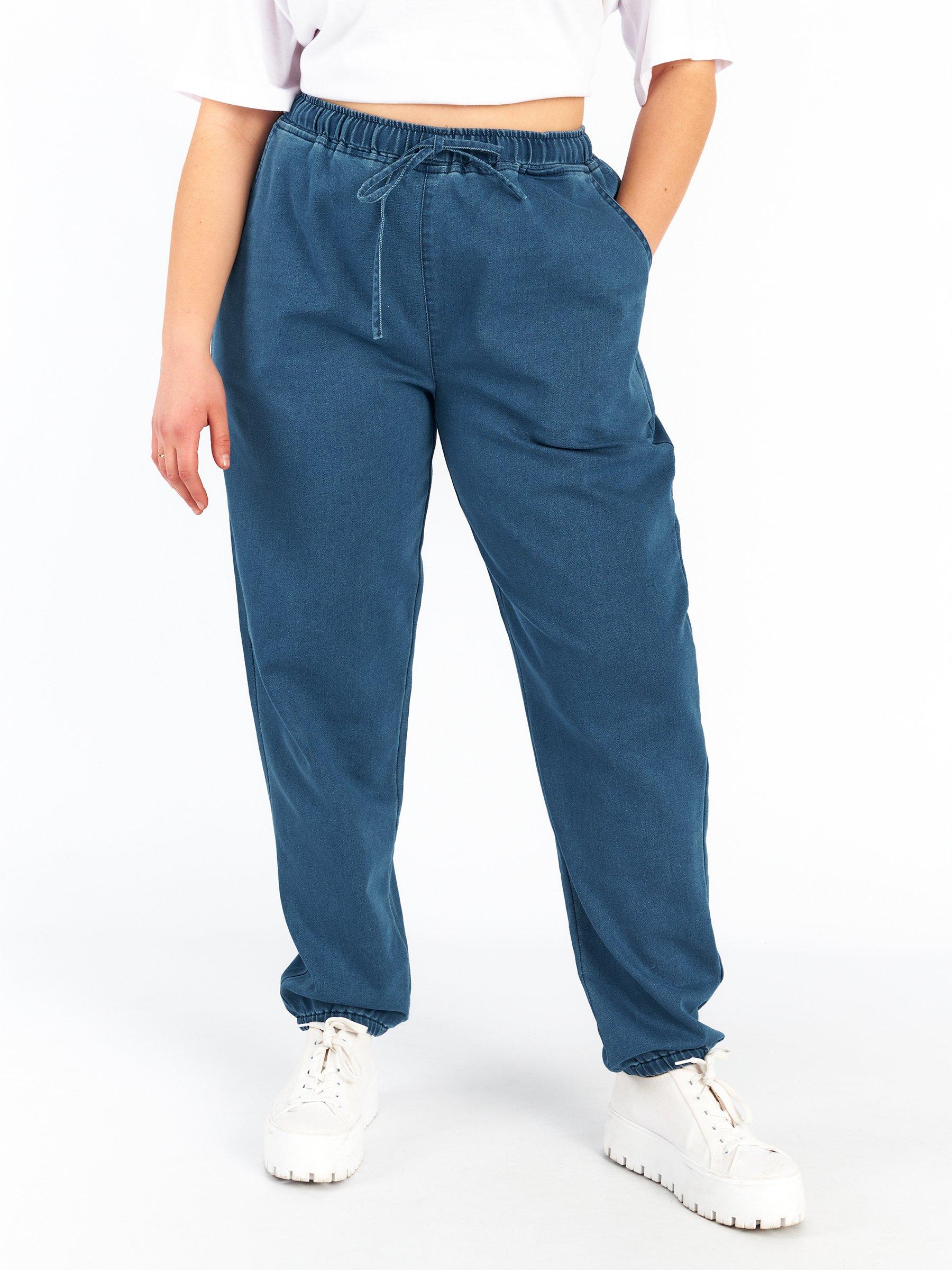 Pants | Womens GATE Plus size cotton joggers Blue