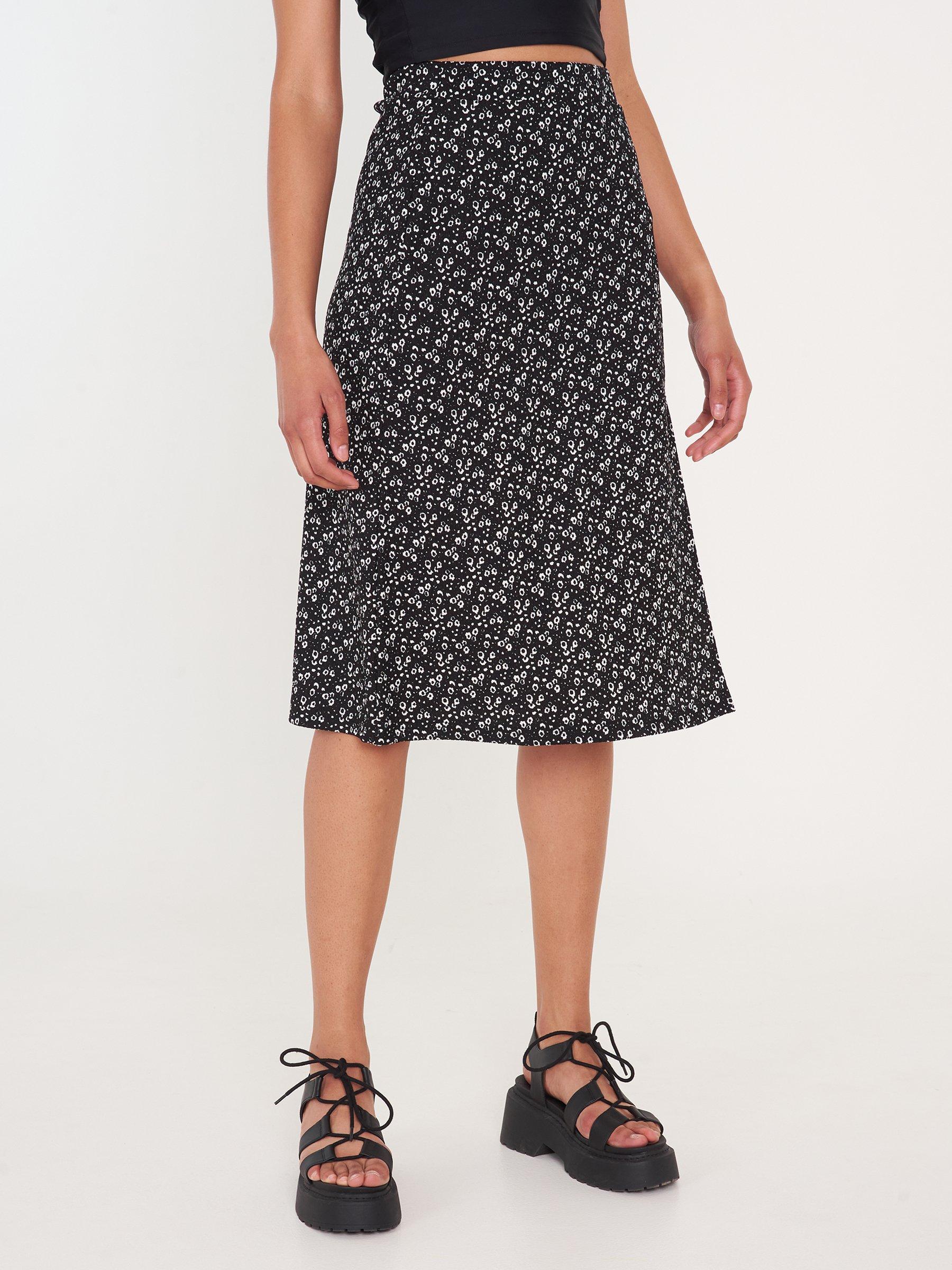 Skirts | Womens GATE Midi skirt with side slit Black